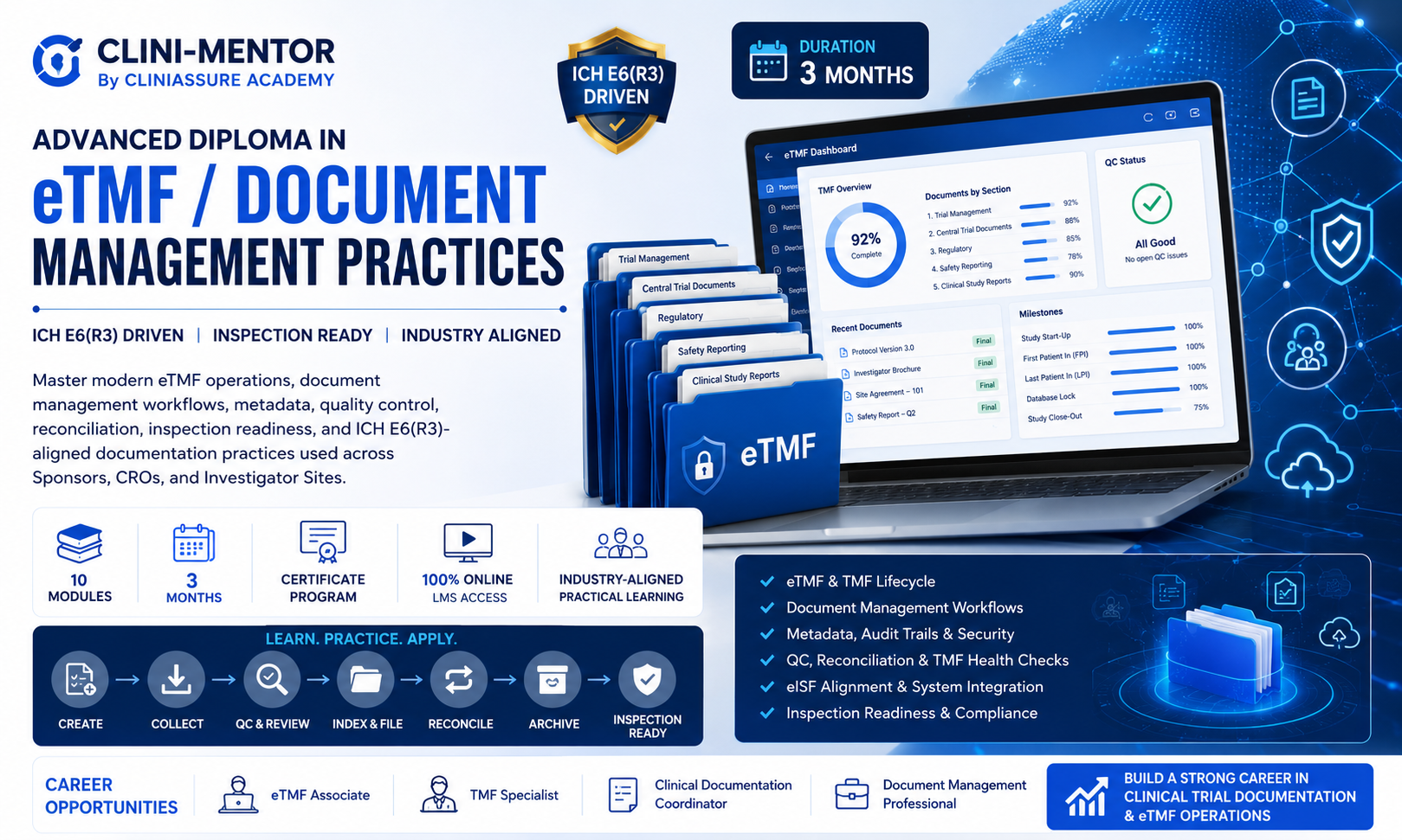 Advance Diploma in eTMF / Document Management and Practices